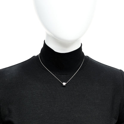 Bulgari 18K White Gold Diamond Small B.Zero1 Pave Pendant Necklace 2 of 6