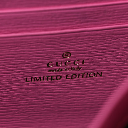Gucci Calfskin Floral Print Mini Dionysus Chain Wallet Ivory Pink 6 of 6