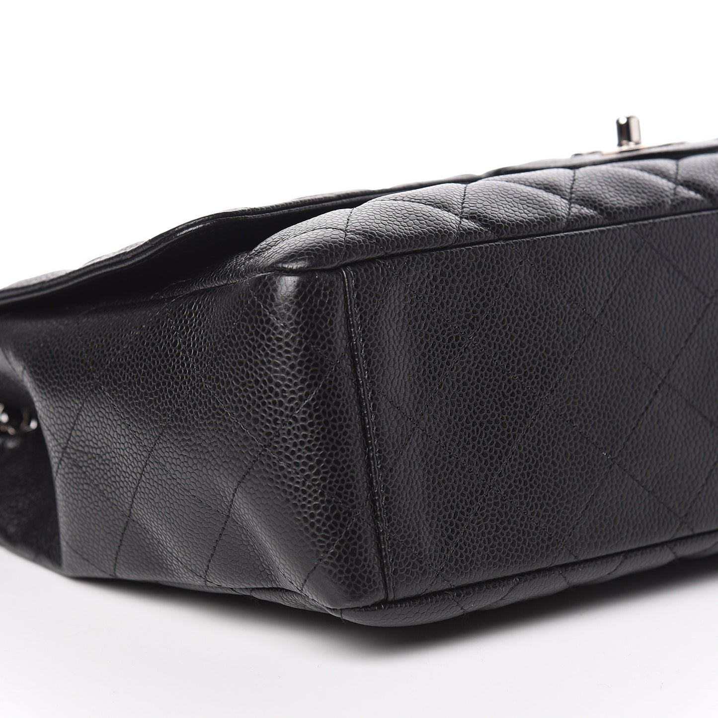 Caviar Quilted Maxi Single Flap Black