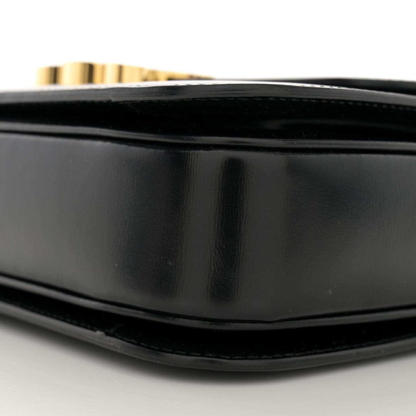Shiny Calfskin Medium Triomphe Black