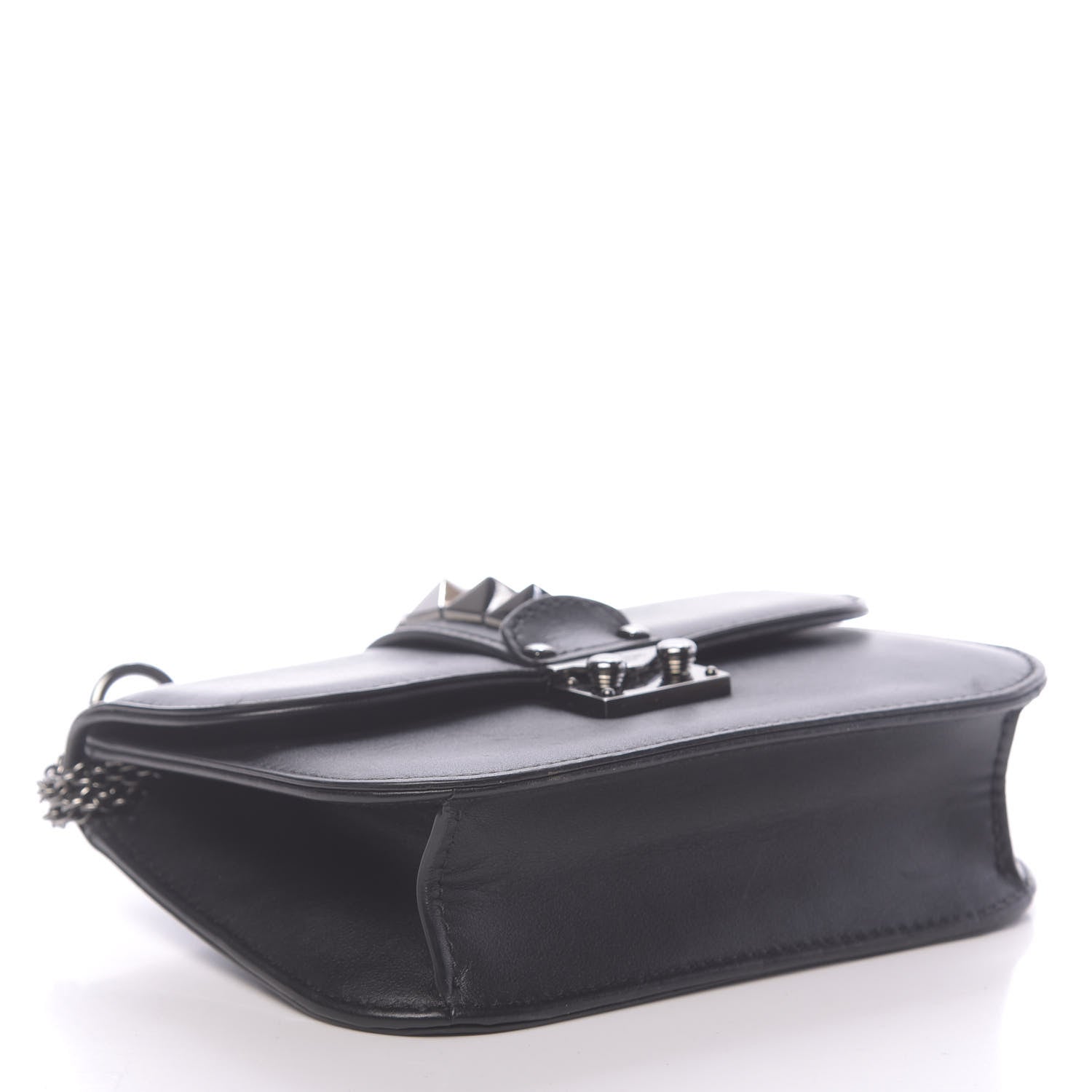 Valentino Garavani Vitello Small Glam Lock Rockstud Flap Black 4 of 9