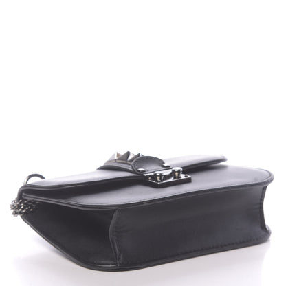 Valentino Garavani Vitello Small Glam Lock Rockstud Flap Black 4 of 9