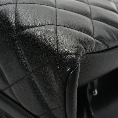 Chanel Metallic Goatskin Quilted Large City Rock Shopping Bag Black 9 of 11