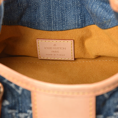 Louis Vuitton Monogram Denim Pleaty Blue 6 of 8