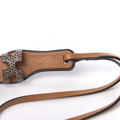 Hermes Lizard Butler Calfskin Hunter Oran Nano Bag Charm Naturale Sable 3 of 5