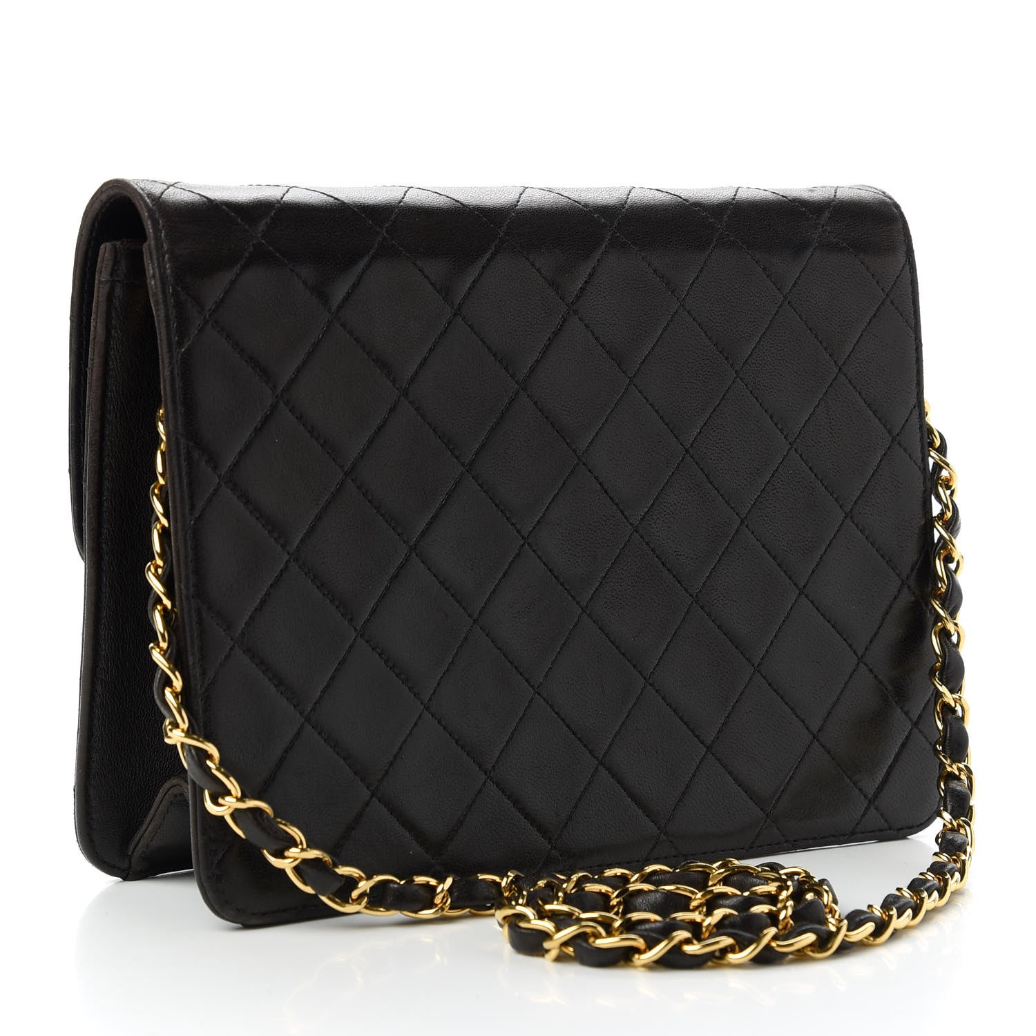 Chanel Lambskin Quilted Small Single Flap Bag Dark Brown 3 of 10