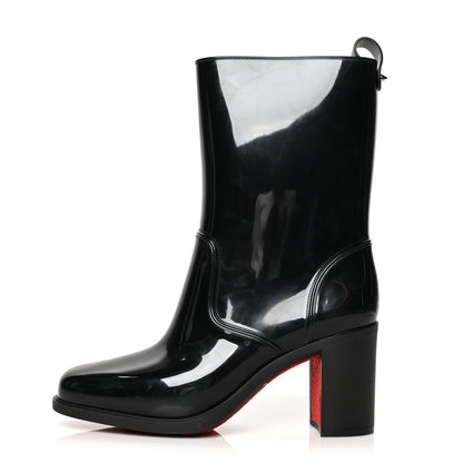 Christian Louboutin Recycled PVC Calfskin Loubirain 70 Boots 40 Black 1 of 7