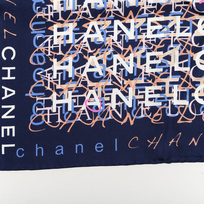Chanel Silk CC Logo Square Scarf Multicolor 3 of 3
