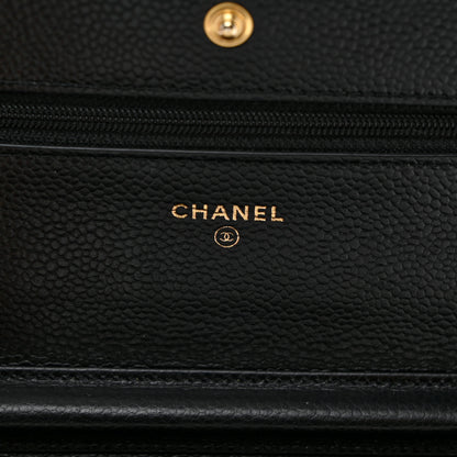 Chanel Caviar Quilted Wallet on Chain WOC Black 6 of 11