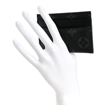 Louis Vuitton Monogram Eclipse Porte-Cartes Double Card Holder 2 of 6