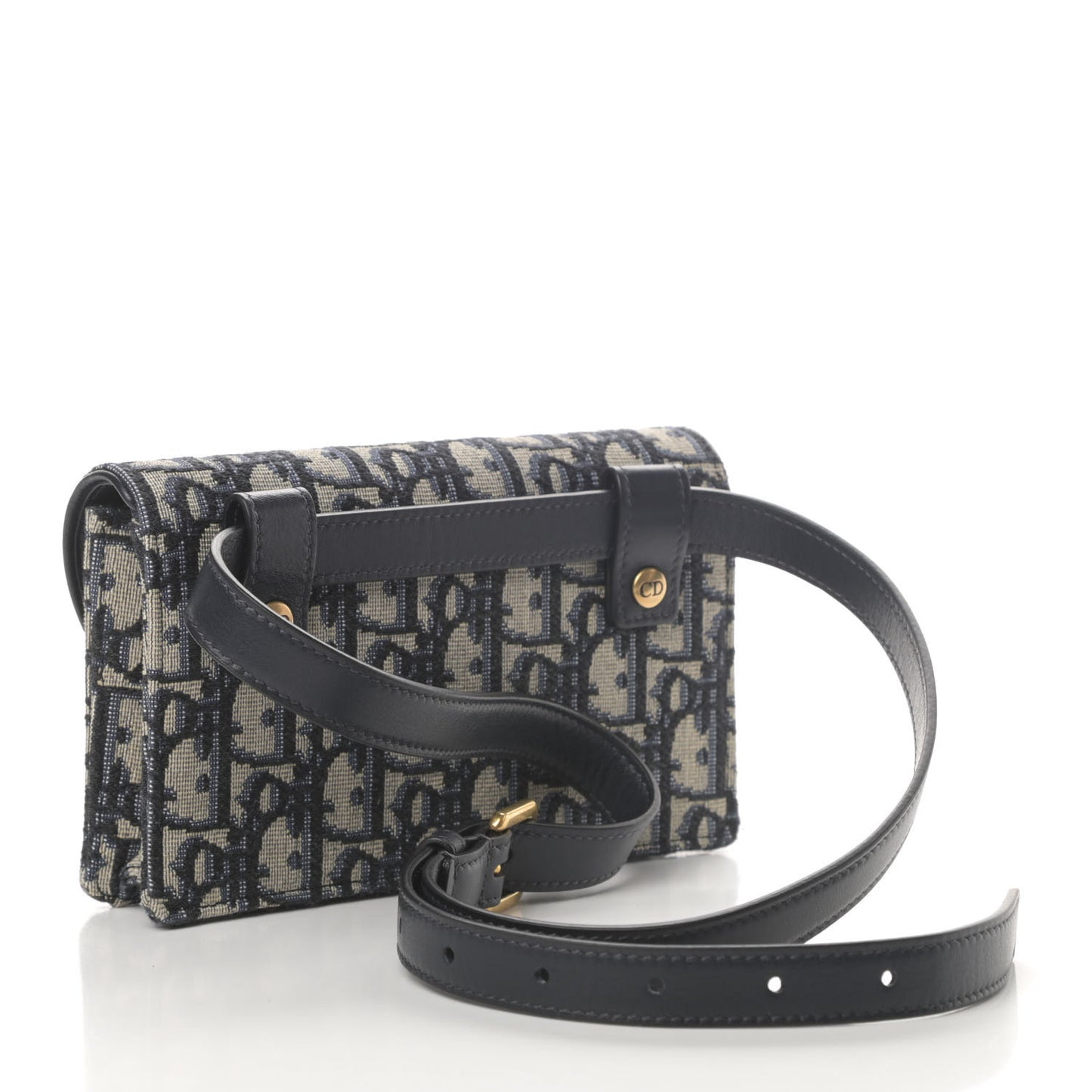 Oblique Saddle Belt Bag Blue