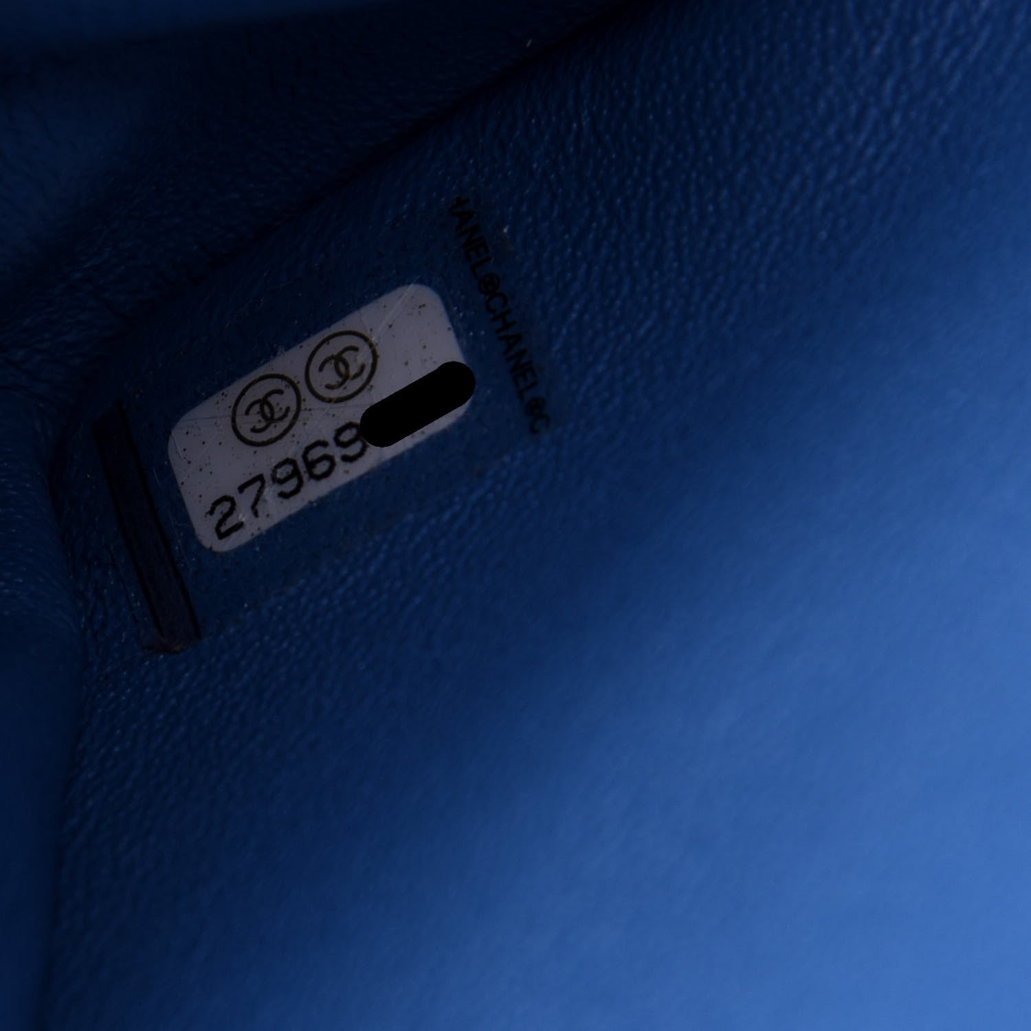 Chanel Lambskin Quilted Mini Rectangular Flap Blue 7 of 10