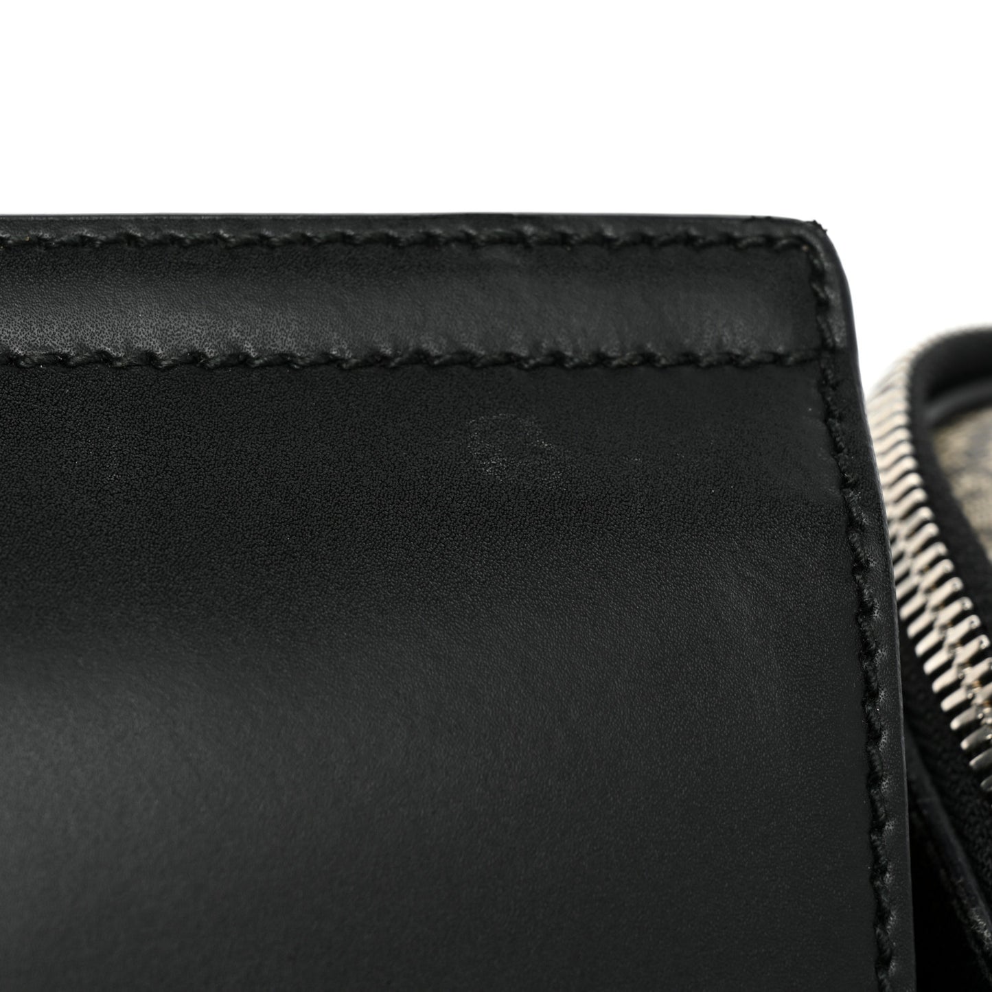 GG Supreme Monogram Web Belt Bag Black