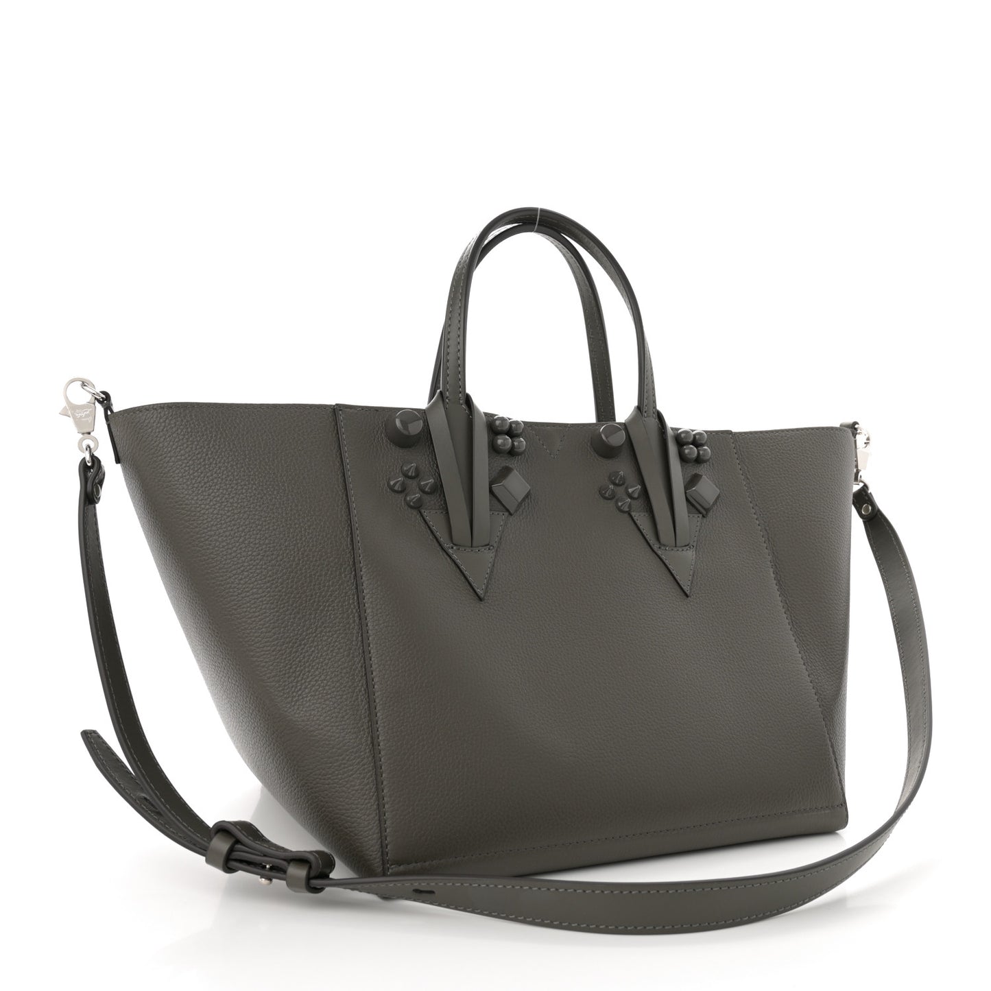 Calfskin Empire Spike Studded Small Cabachic Tote Rocket