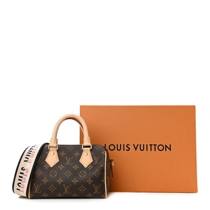 Louis Vuitton Monogram Speedy Bandouliere 20 Black 10 of 10
