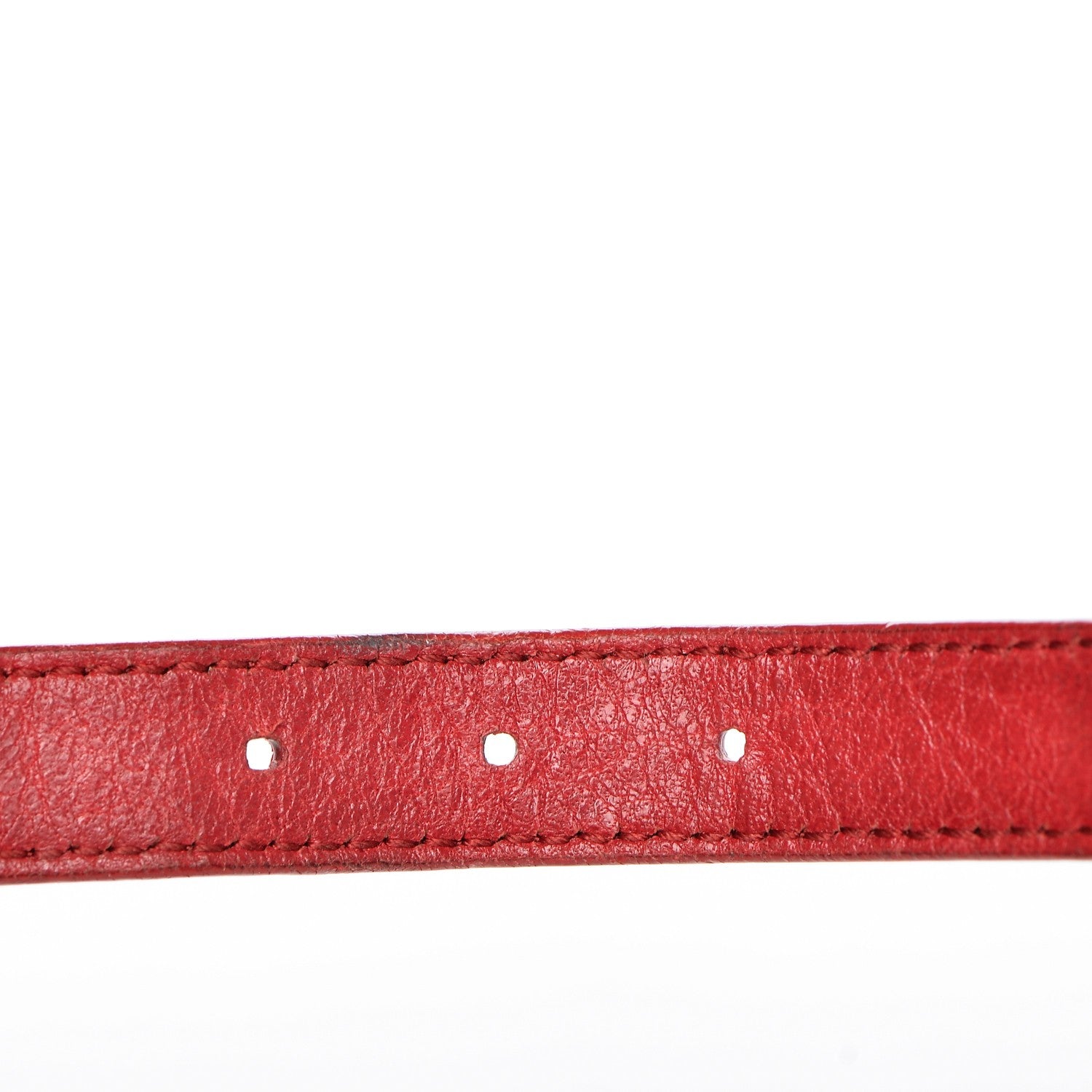 Balenciaga Agneau Giant 12 Gold Hardware Stud Bracelet S Red 4 of 4