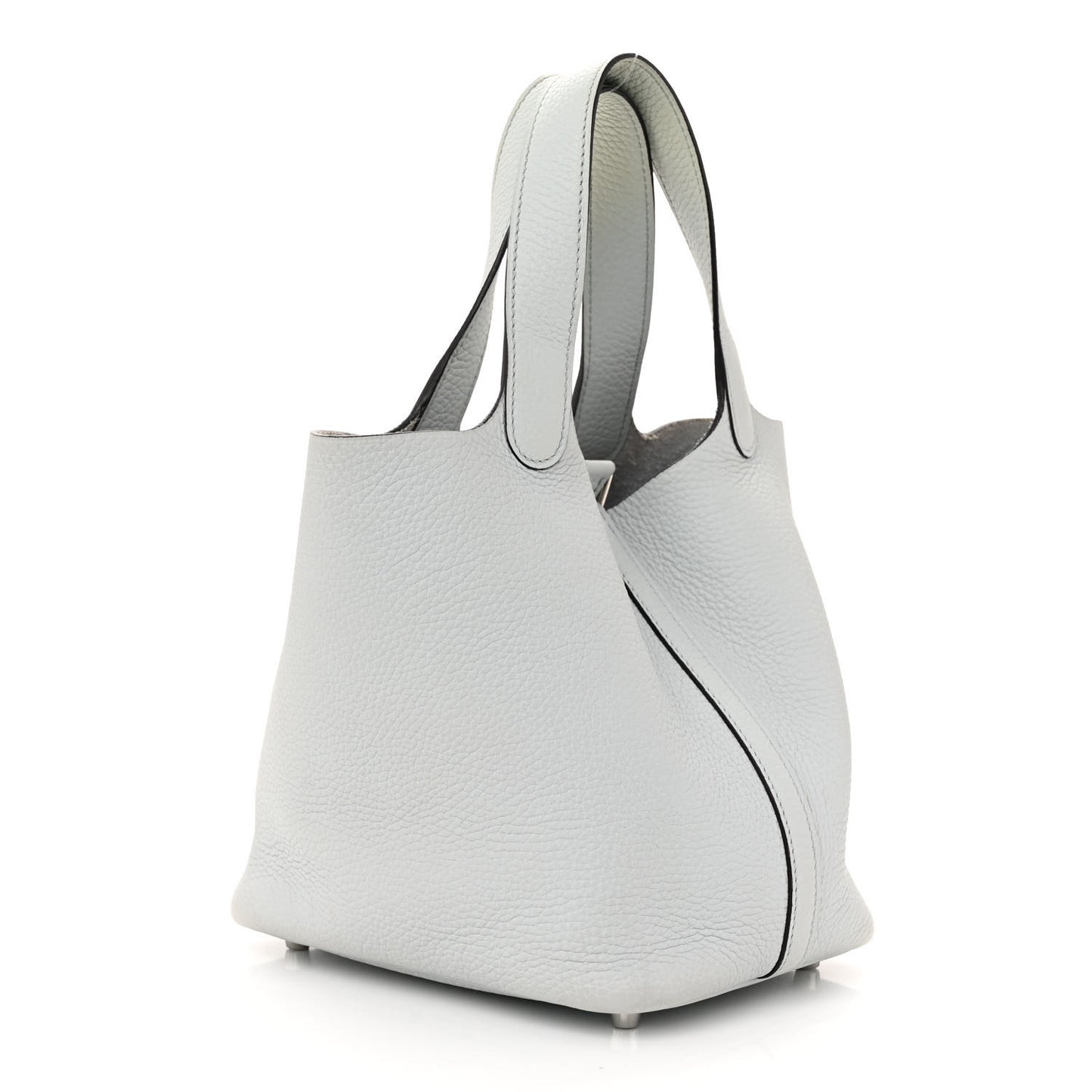 Taurillon Clemence Picotin Lock 18 PM Bleu Pale