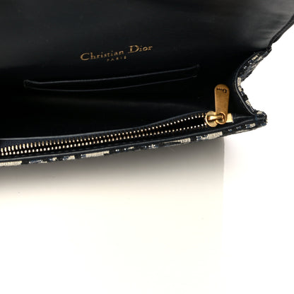 Christian Dior Oblique Saddle Belt Bag Blue 4 of 5