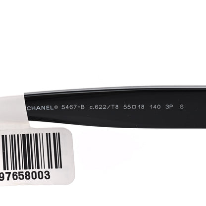 Chanel Acetate Strass Polarized Pilot Sunglasses 5467-B Black 5 of 8