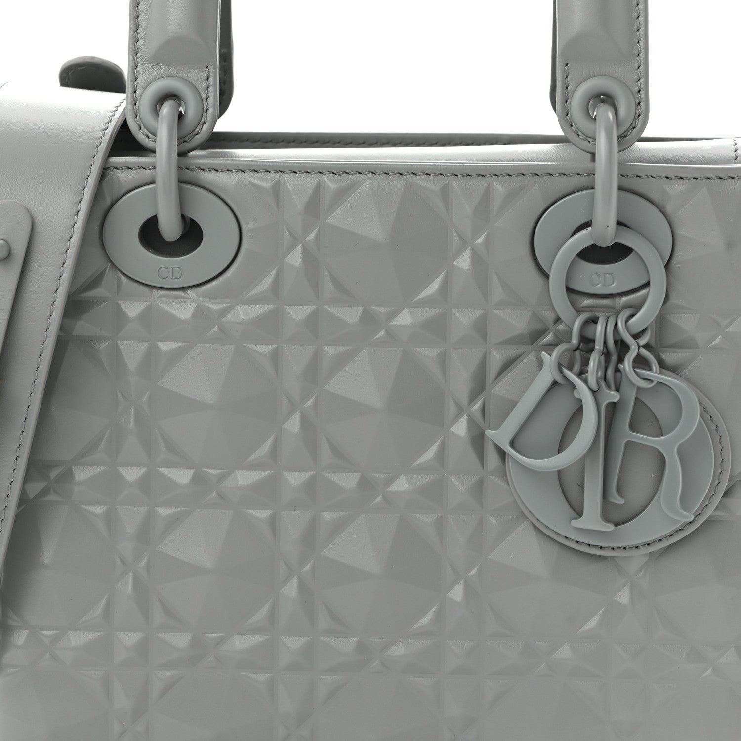 Christian Dior Calfskin Cannage Diamond Small My ABCDior Lady Dior