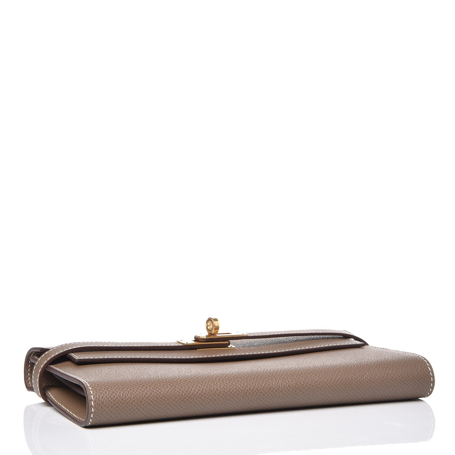 Hermes Epsom Kelly Longue Wallet Etoupe 4 of 8