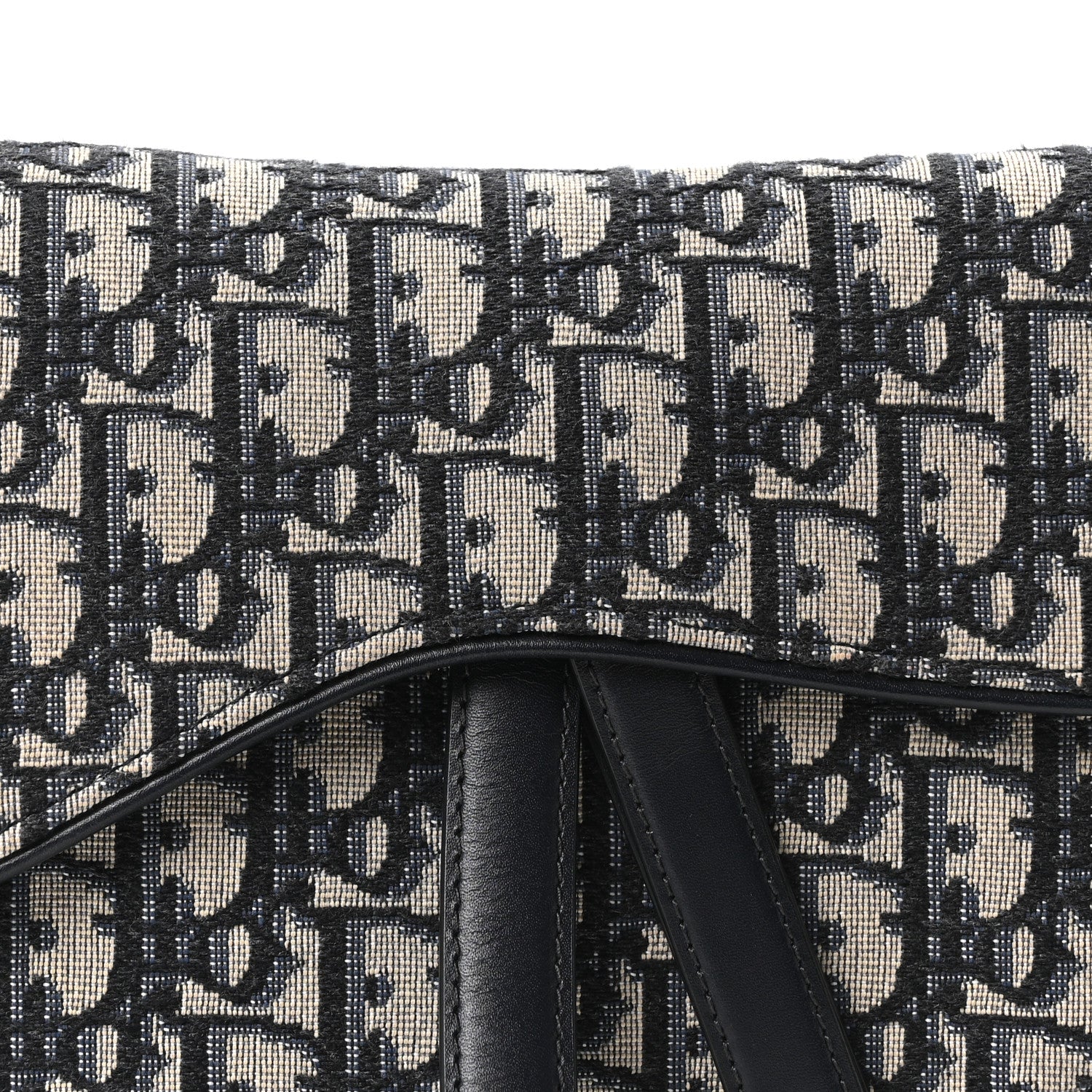 Christian Dior Oblique Saddle Bag Blue 8 of 10