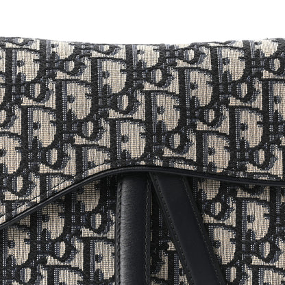 Christian Dior Oblique Saddle Bag Blue 8 of 10