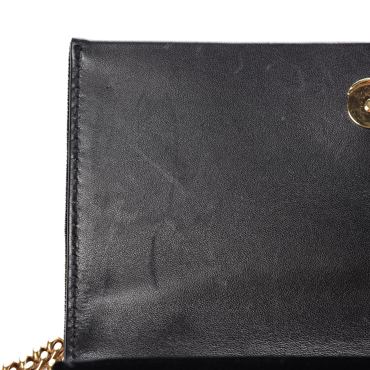 Velvet Small Monogram Kate Tassel Shoulder Bag Black