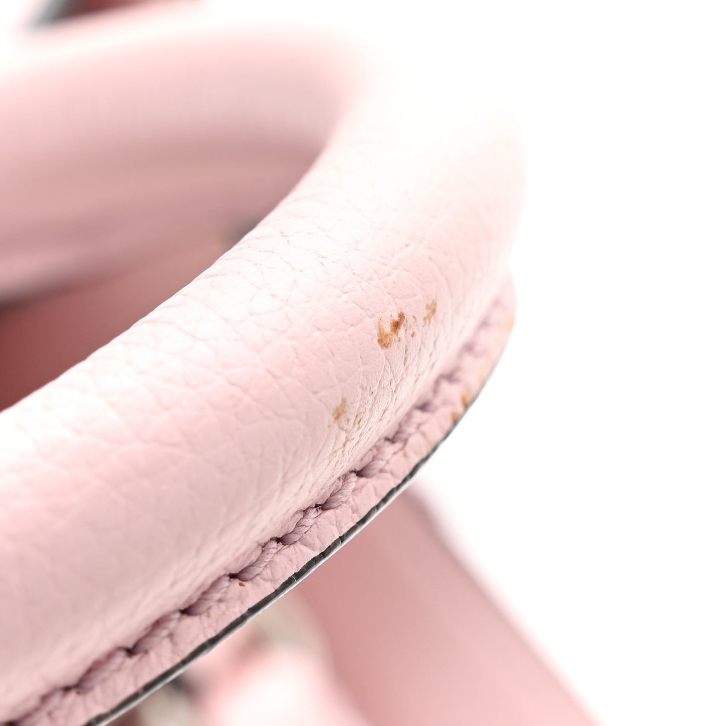 Calfskin Small Skull Padlock Zip Around Tote Baby Pink