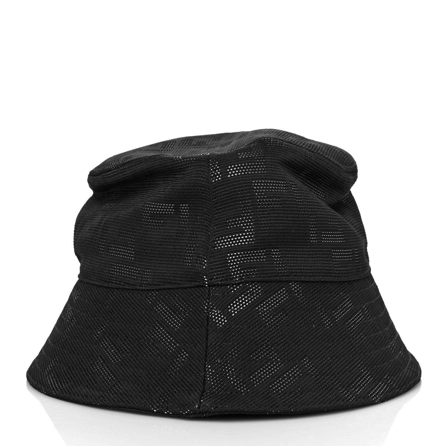 Fendi Nylon Zucca FF Bucket Hat M Black 3 of 7