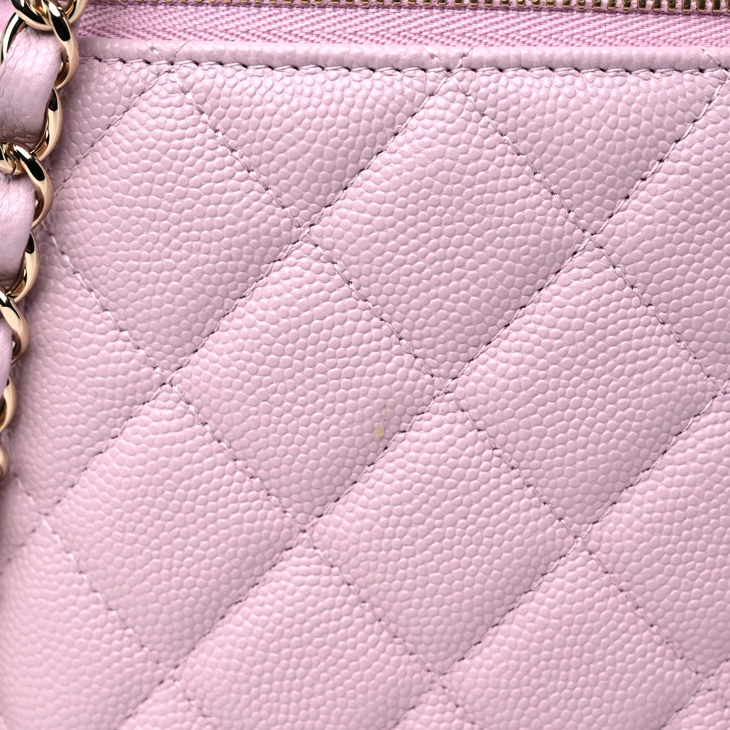 Chanel Caviar Quilted Small Top Handle Vanity Case With Chain Light Pink 11 of 11