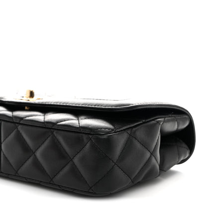 Chanel Lambskin Quilted Small Flap Bag Black 10 of 10