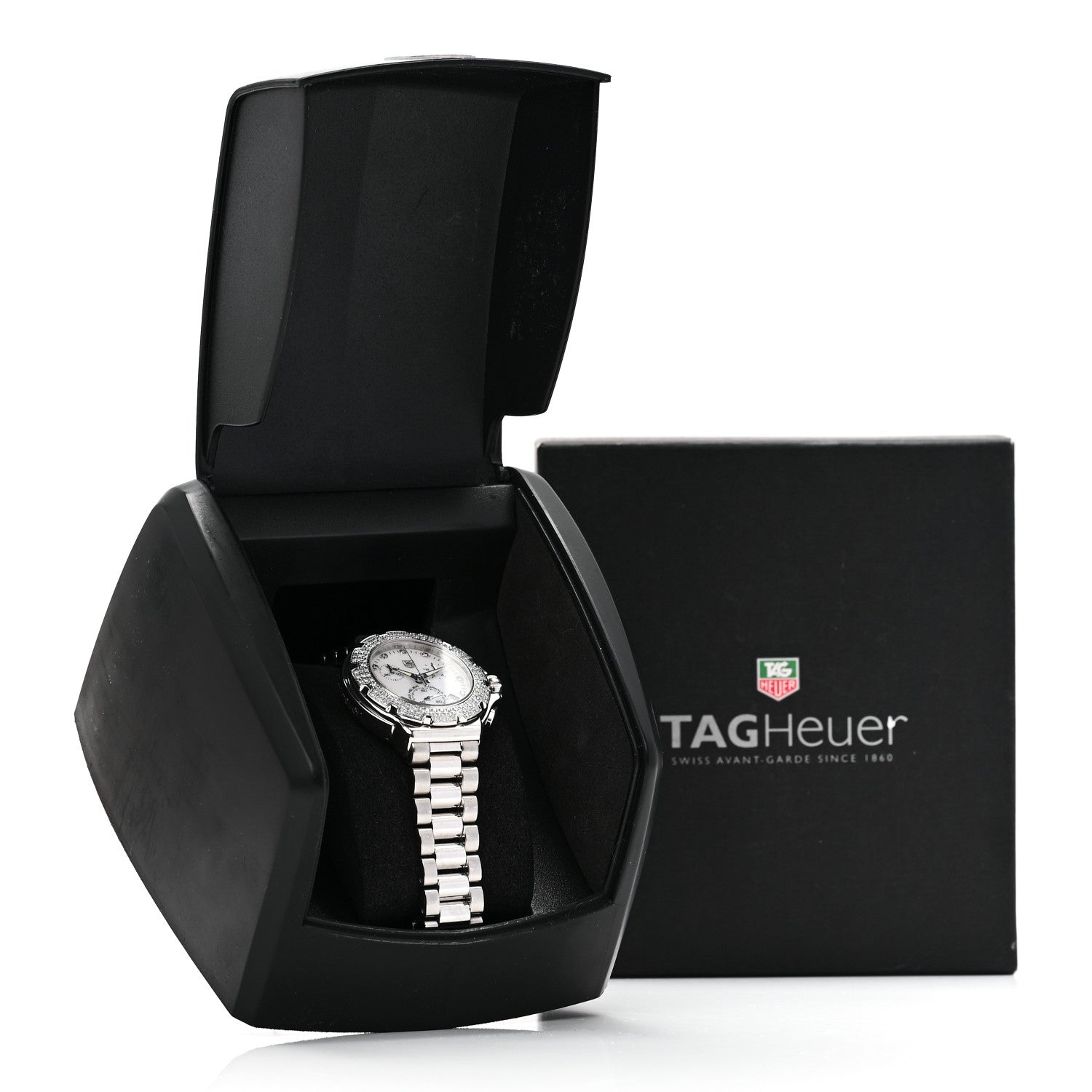 Tag Heuer Stainless Steel Diamond Bezel Mother of Pearl 36mm Formula 1 Lady Quartz Watch CAC1310 5 of 5