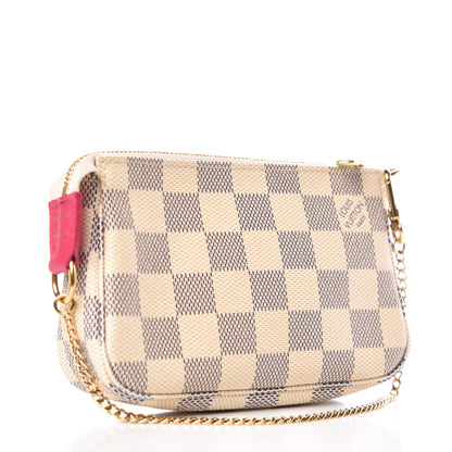 Louis Vuitton Damier Azur 2015 Christmas Animation Mini Pochette Accessories 3 of 9