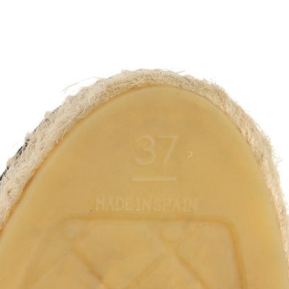 Chanel Satin CC Espadrilles 37 Black 6 of 8