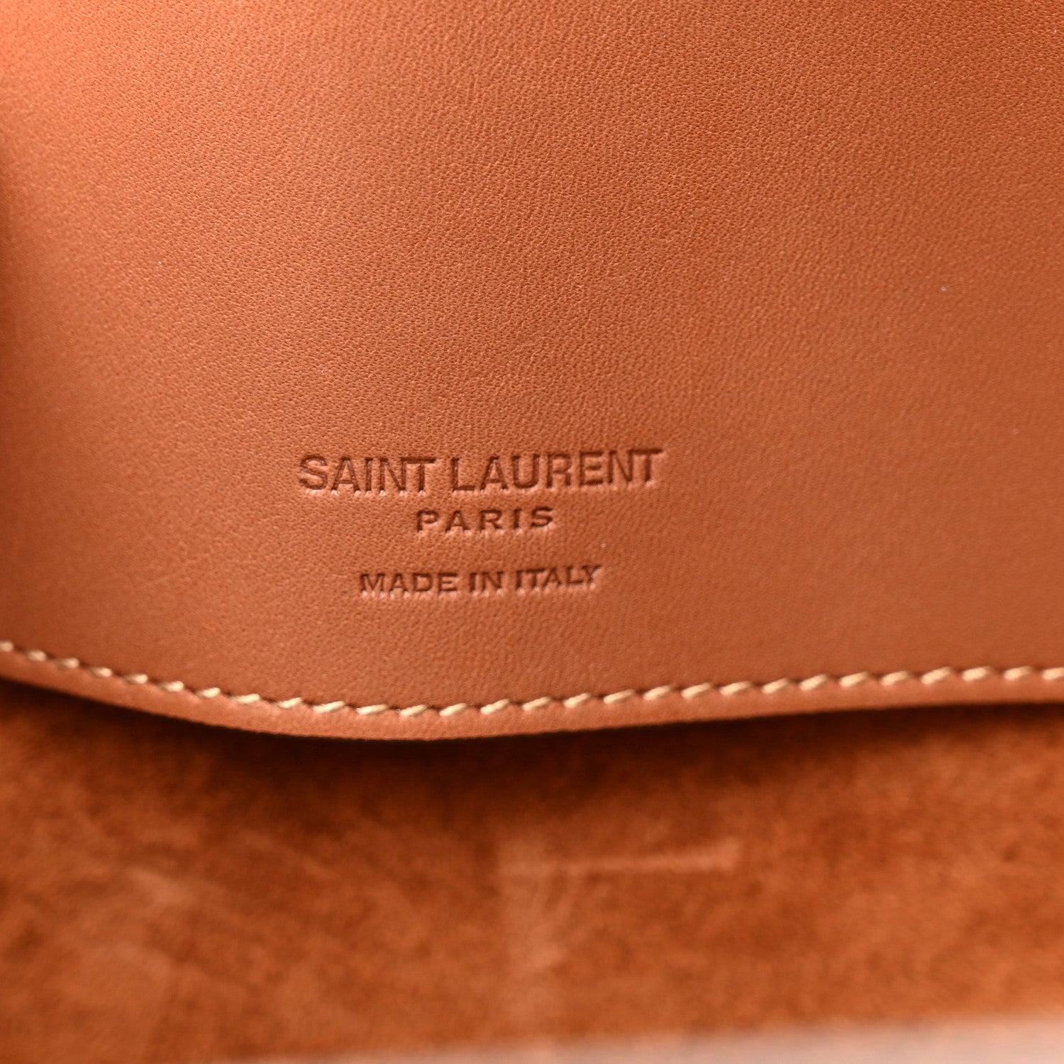 Saint Laurent Vegetable Le 37 Bucket Bag Brick 7 of 14