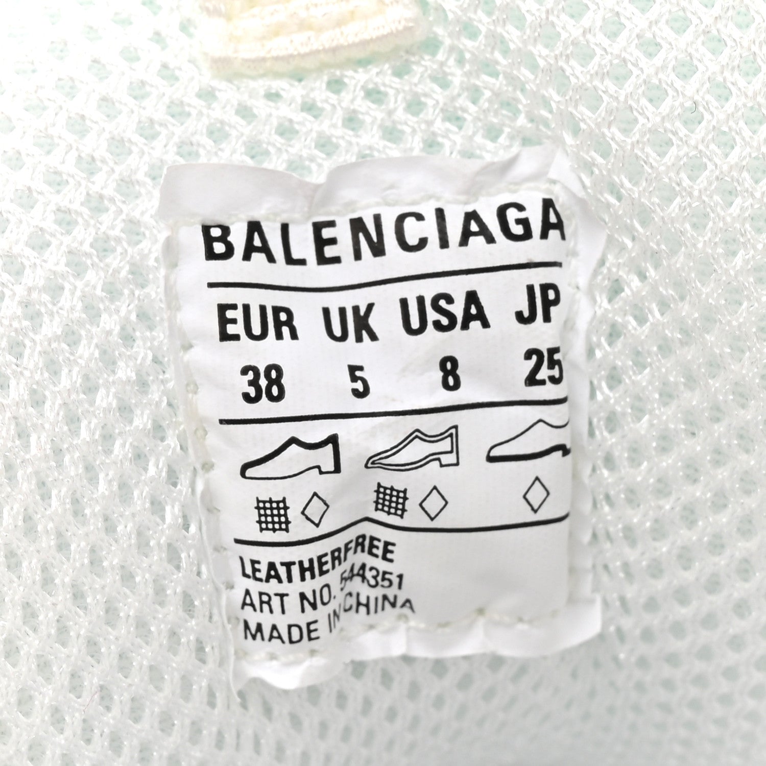 Balenciaga Fabric Mesh Clear Sole Womens Triple S Sneakers 38 White 10 of 10