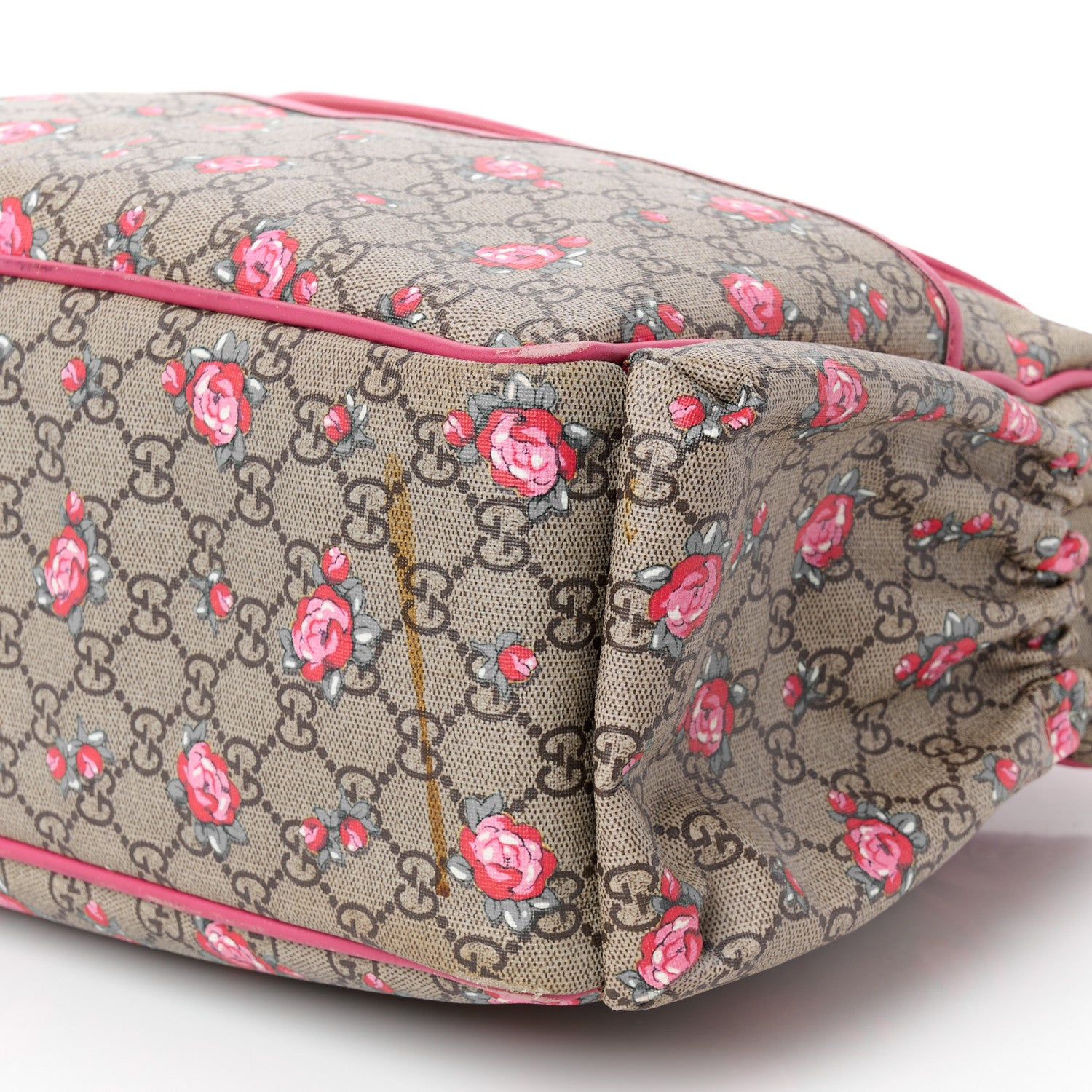 Gucci GG Supreme Monogram Rose Bud Diaper Bag Pink 10 of 14