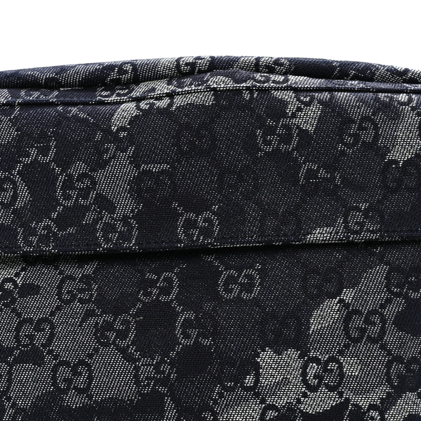 Denim GG Monogram Camouflage Belt Bag Blue