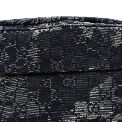 Gucci Denim GG Monogram Camouflage Belt Bag Blue 7 of 9