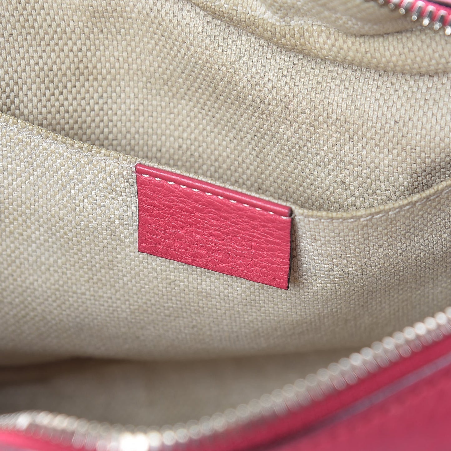 Pebbled Calfskin Small Soho Disco Bag Bright Bougainvillea