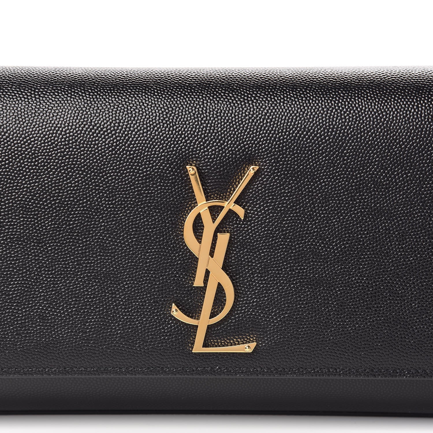 Saint Laurent Grain De Poudre Monogram Cassandre Clutch Black 8 of 8