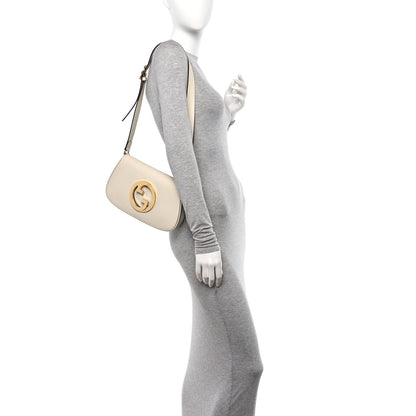 Gucci Roxy Calfskin Blondie Chain Shoulder Flap Bag Mystic White 2 of 10