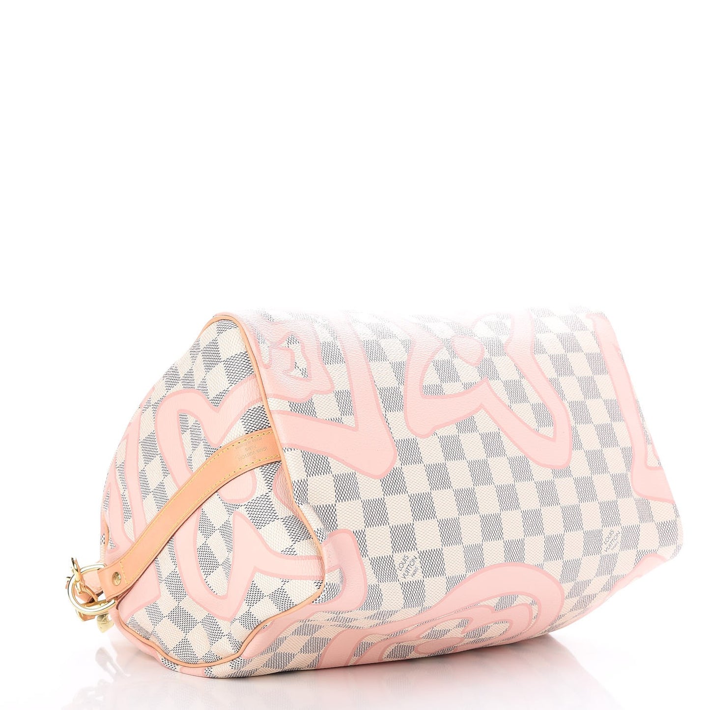 Damier Azur Tahitienne Speedy Bandouliere 30 Rose Ballerine