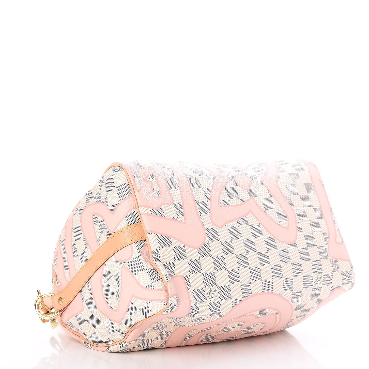 Louis Vuitton Damier Azur Tahitienne Speedy Bandouliere 30 Rose Ballerine 4 of 8