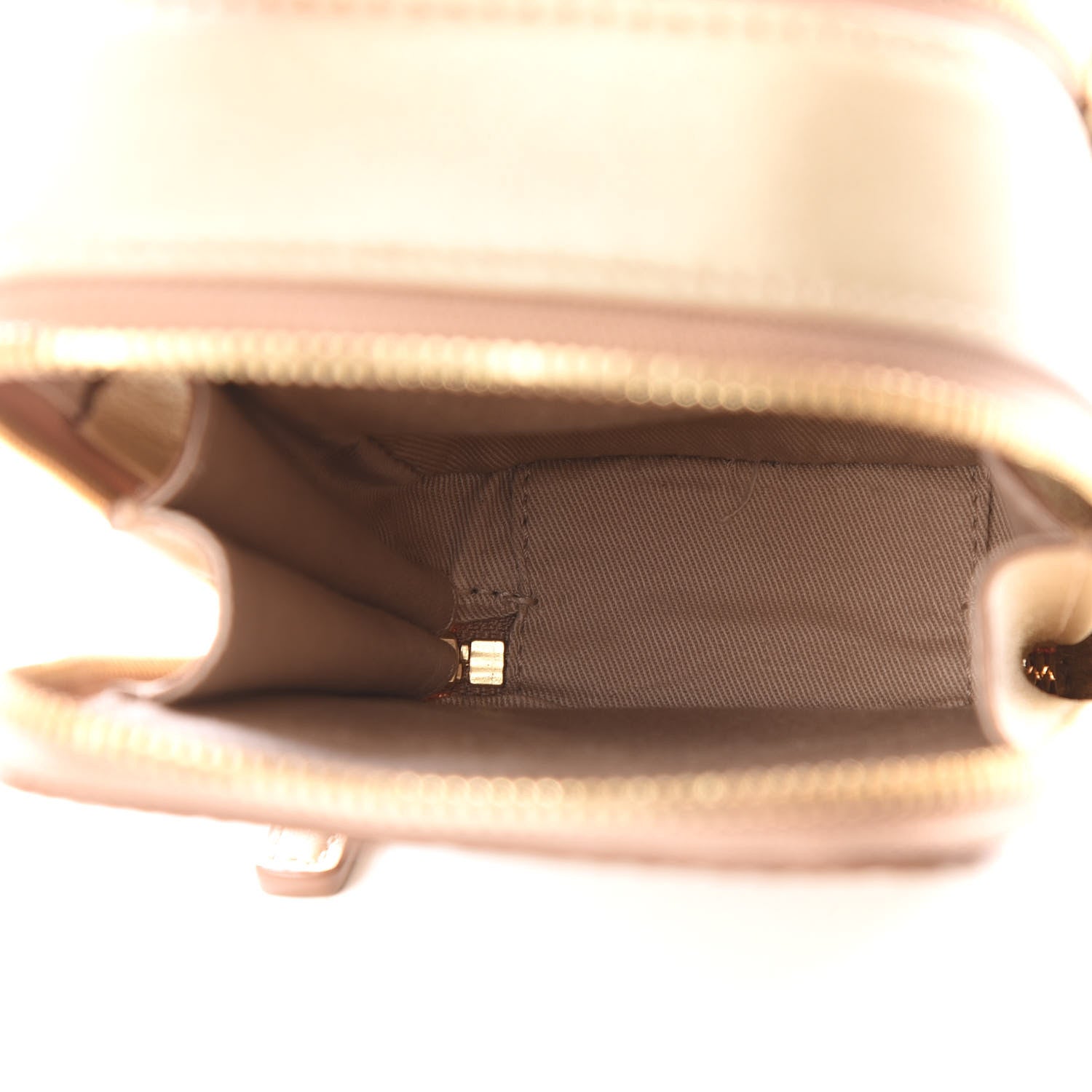 MCM Metallic Visetos Crossbody Pouch Light Gold 4 of 8