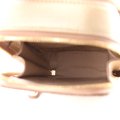 MCM Metallic Visetos Crossbody Pouch Light Gold 4 of 8