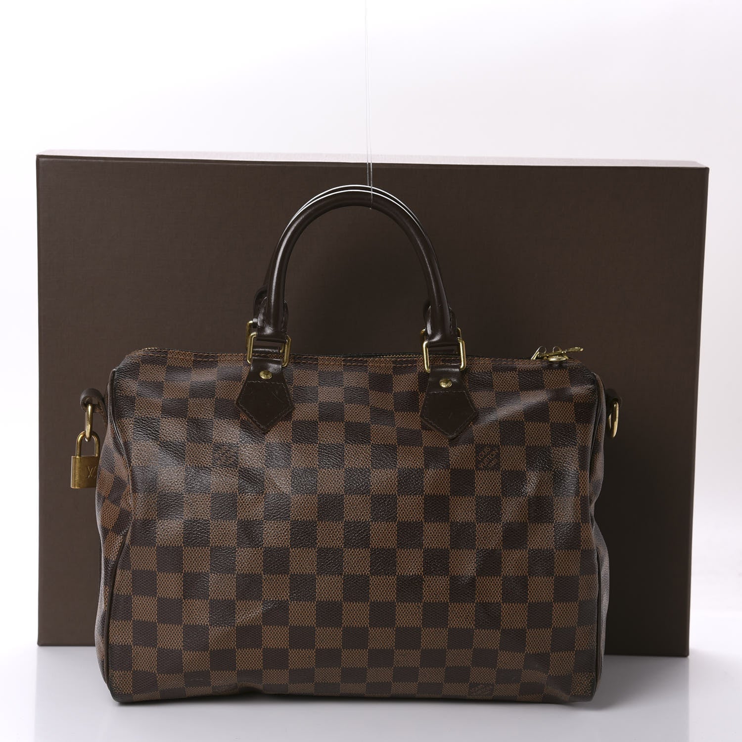 Louis Vuitton Damier Ebene Speedy Bandouliere 30 14 of 14