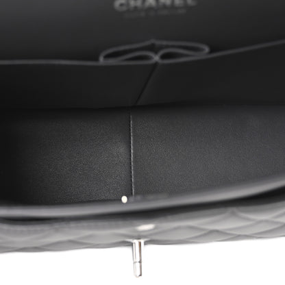 Chanel Lambskin Quilted Jumbo Double Flap Dark Grey 5 of 11