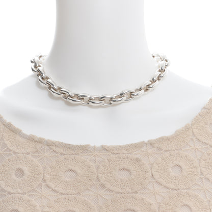 Hermes Sterling Silver Short Choker Necklace 2 of 5